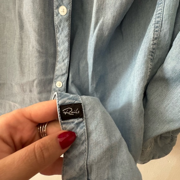 Rails VERY SOFT denim color shirt - Picture 5 of 9